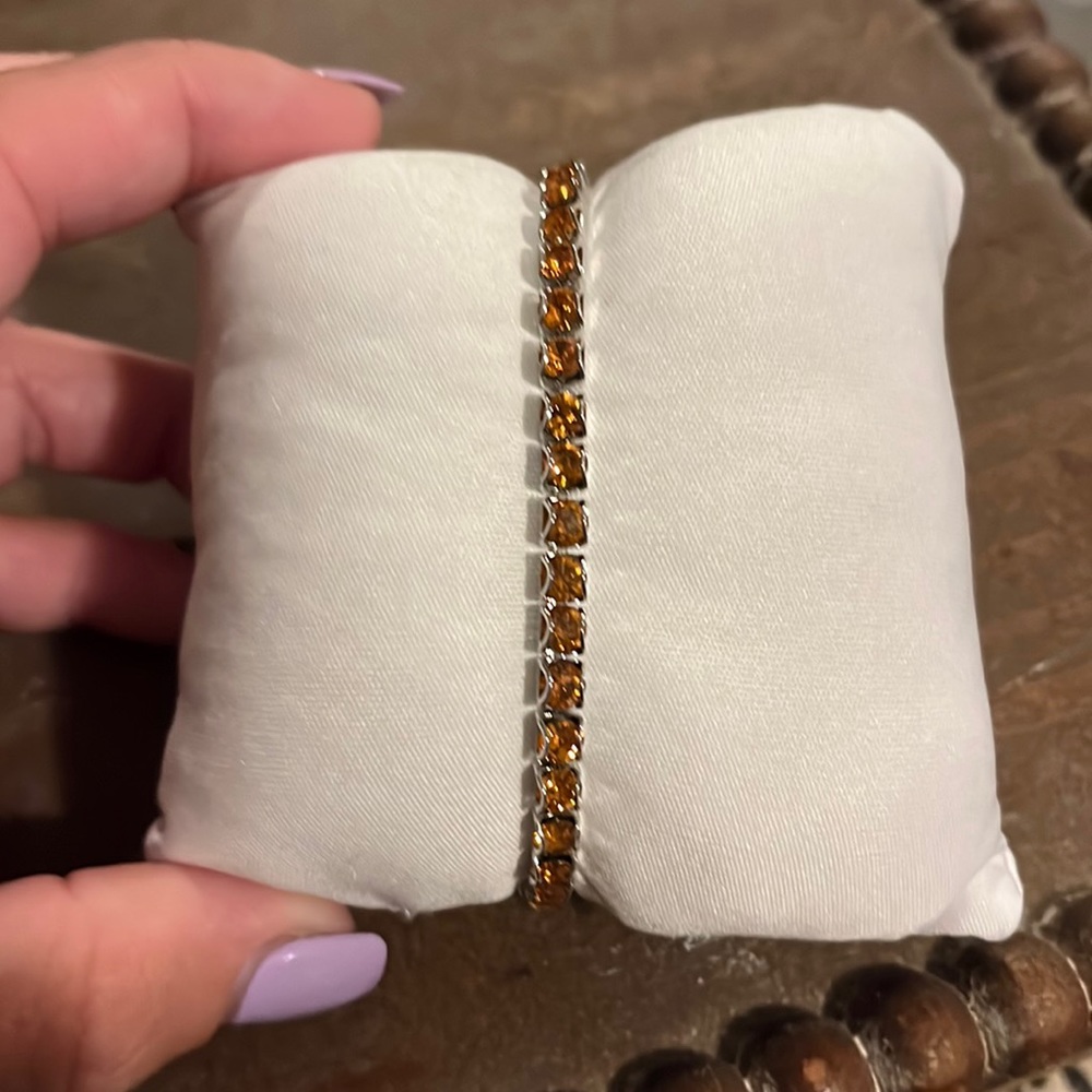 Crystal citrine bracelet